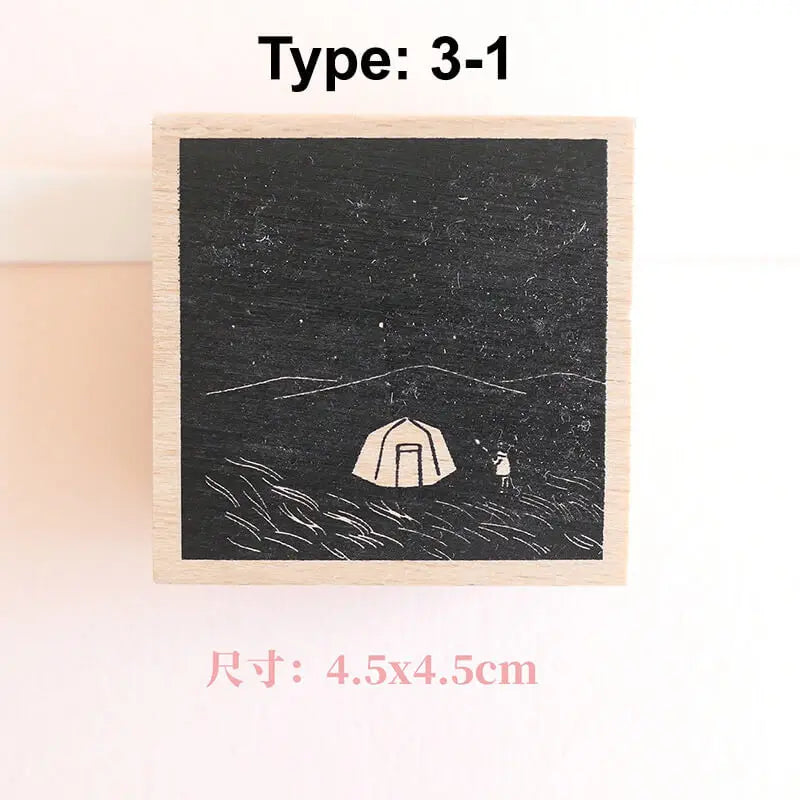 Stamp Scrapbooking  8 Types Scrapbook Journaling Stationary Stamp