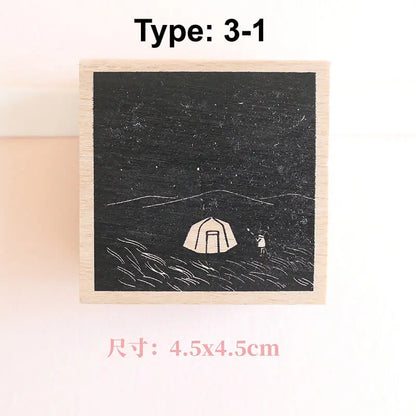 Stamp Scrapbooking  8 Types Scrapbook Journaling Stationary Stamp