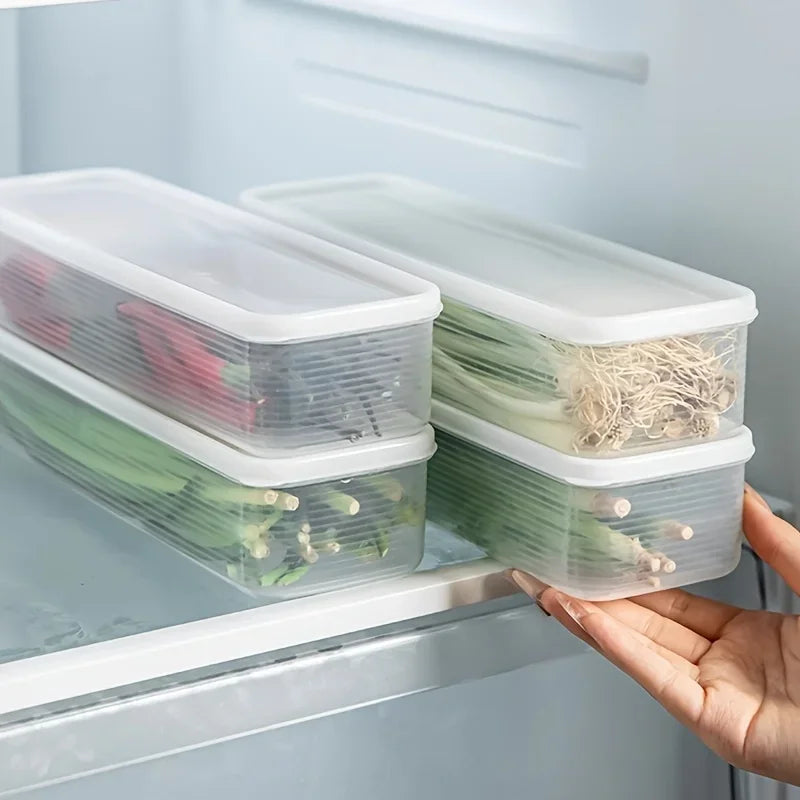 1/3/6pcs Refrigerator Side Door Storage Box Food Vegetable Fruit Eggs Fresh Organizer Household Kitchen Fridge Containers Boxes