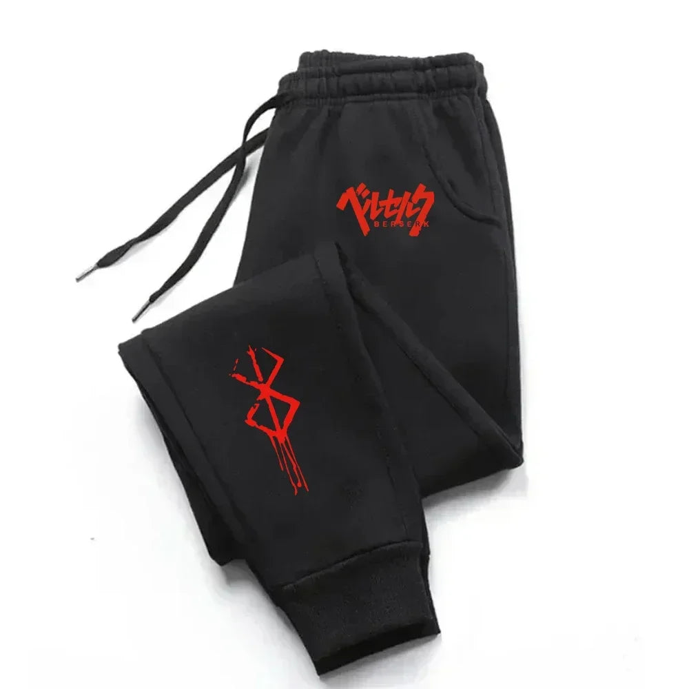 Men's printed sports pants, jogging sports pants, spring and autumn pants, men's gym sports pants, women's loose winter pants