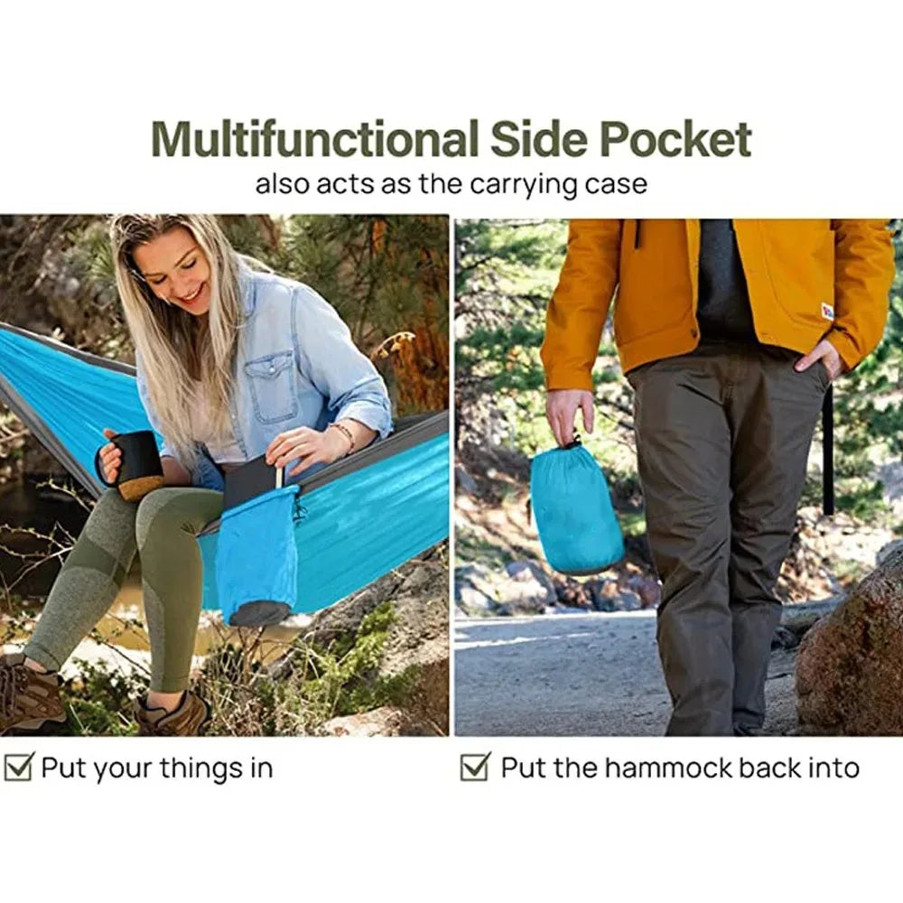 Lightweight Hammock Outdoor Gear Camping Hammock Portable Nylon Swing for Travel Hiking Backyard Beach Adventure Accessories