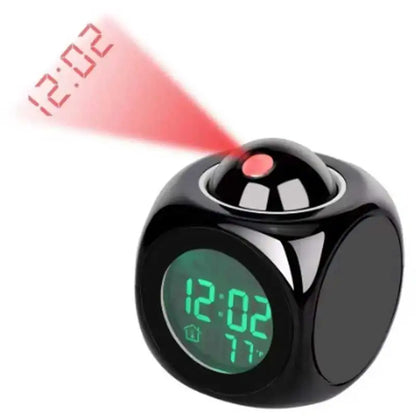 Multi-function Projection Chime Clock LED Light Projection Alarm Clock Voice Chime Clock Projection Clock