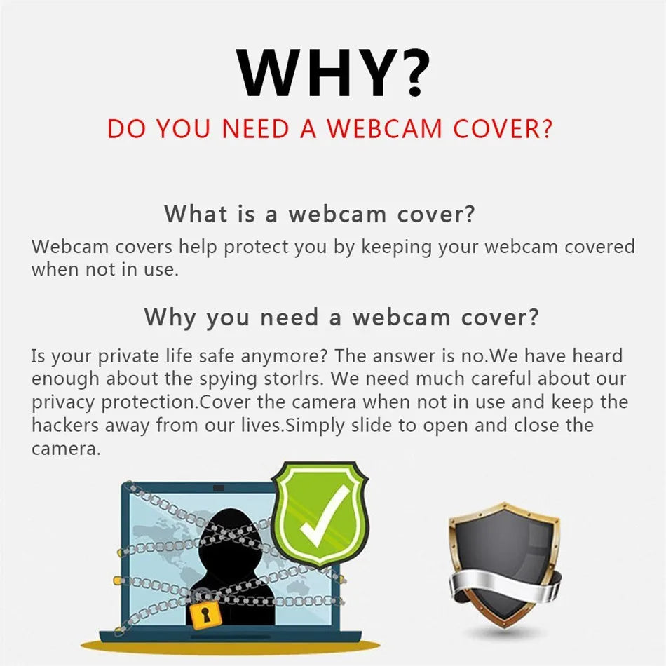 Webcam Cover Camera Privacy Protective Cover Mobile Laptops Lens Occlusion Privacy Cover Anti-Peeping Protector Shutter Slider