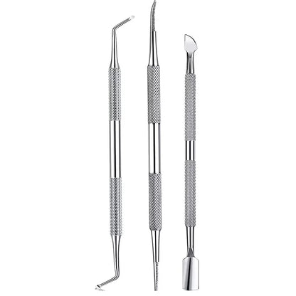 3-6pcs Stainless Steel Manicure Pedicure Knife To Remove Dead Skin Calluses Thick Hard Nail Clippers Acne Needle Pick Tool Set