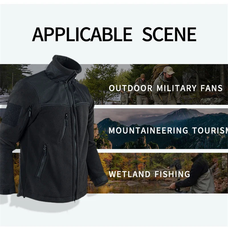 Winter Tactical Fleece Jacket Military Army Jacket Thermal Warm Camouflage Work Coats Mens Clothes Husband  Field Jacket Outwear