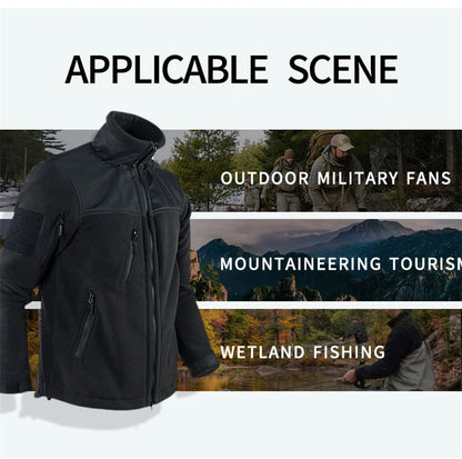 Winter Tactical Fleece Jacket Military Army Jacket Thermal Warm Camouflage Work Coats Mens Clothes Husband  Field Jacket Outwear