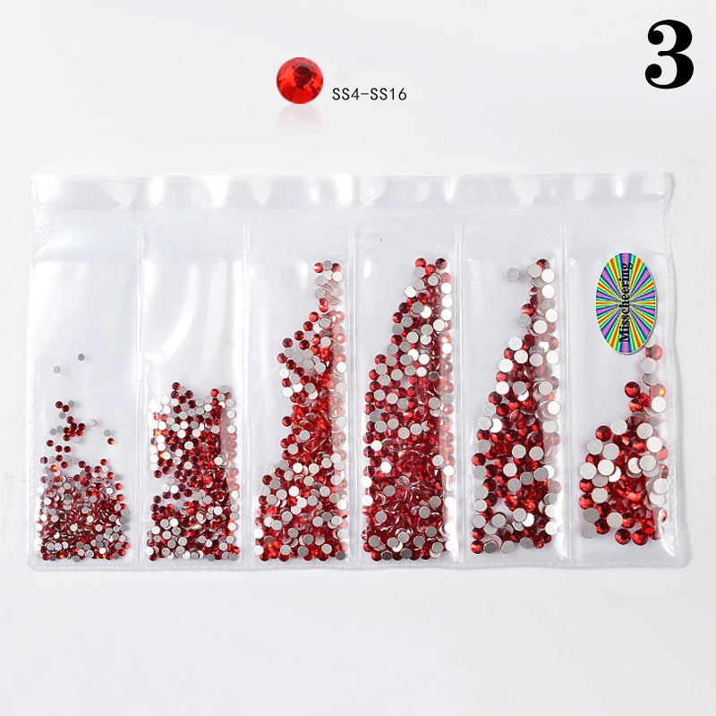 1Bag 6 Grid Dental Rhinestones Tooth Rhinestones Teeth Jewelry Dental Crystal Teeth Whitening Teeth Decoration