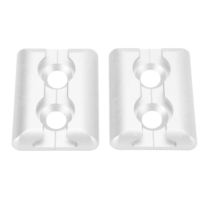 1 Pair of L Track Anchor Points Aluminium Alloy Square Tie Down Anchor Point for Airplane Motorhomes Ambulances Etc
