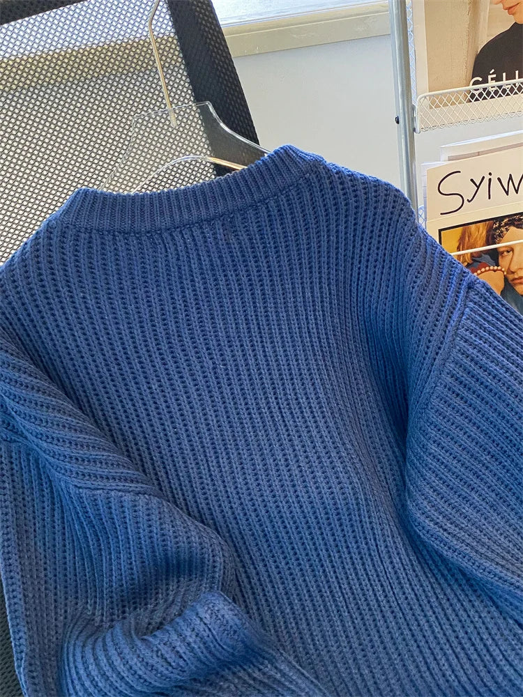 Syiwidii Oversized Sweaters for Women Knit Pullover Spring Autumn Winter Long Sleeve Causal Fashion Elegant Ladies Loose Jumpers