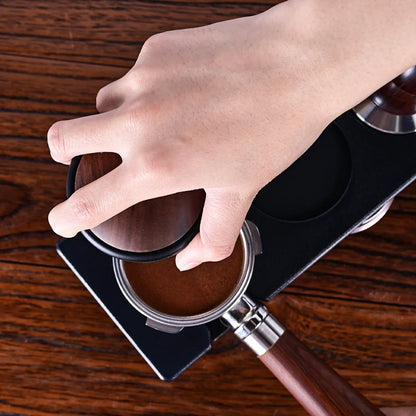 Barista Tool  Espresso Tamper Holder Black White ABS Station Coffee Knock Box Multifunction Coffee Tamper Portafilter