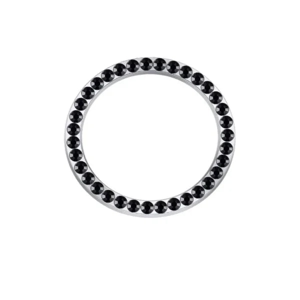 Car One-Click Engine Start Stop Switch Button Cover Crystal Rhinestone Cover Protector Ring Hand-set Sticker Decoration