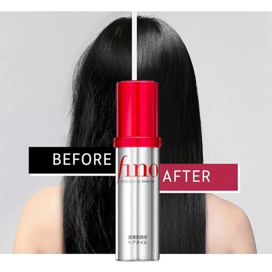 Fino Nourishing Hair Serum 70ml - Lightweight Smoothing Serum for Dry/Frizzy Hair - Instant Shine & Repair