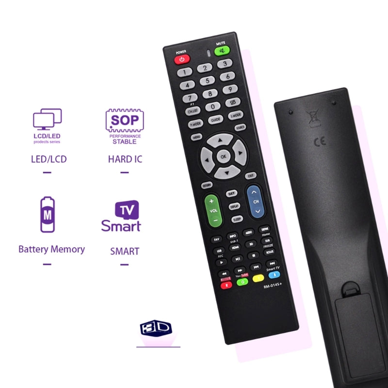 Universal Television Remote Control for Almost All Brand Portable SetUp RM-014S+ T21A
