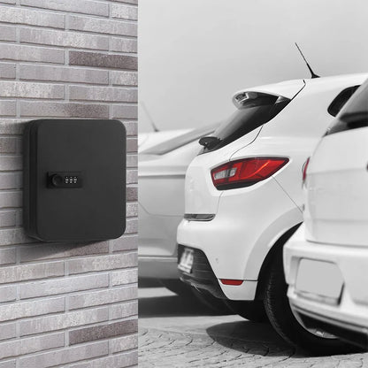 Combination Key Cabinet 20 Key Hooks Key Box Wall Mounted with Key/Code Lock Locking Key Organizer Key Cabinet Security Lock Box