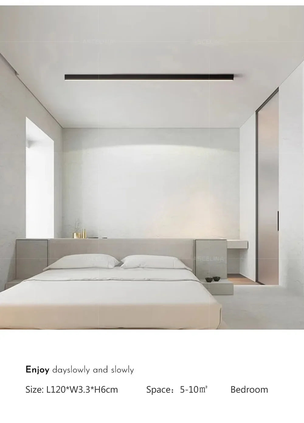 Modern LED Strip Light Long One Lamp Bright Installation For Living Room Aisle Balcony Entrance Hallway Corridor Office Lighting