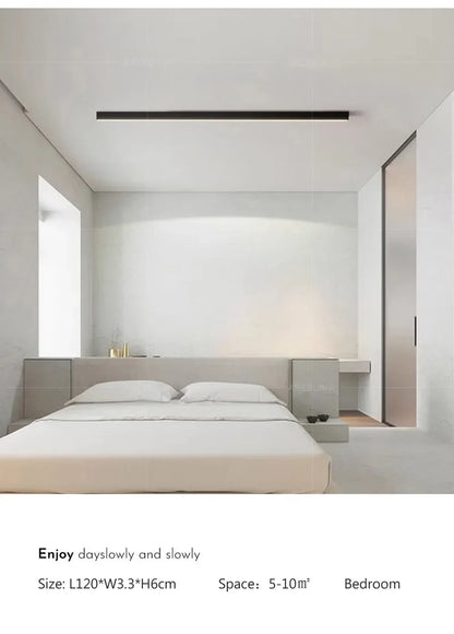 Modern LED Strip Light Long One Lamp Bright Installation For Living Room Aisle Balcony Entrance Hallway Corridor Office Lighting