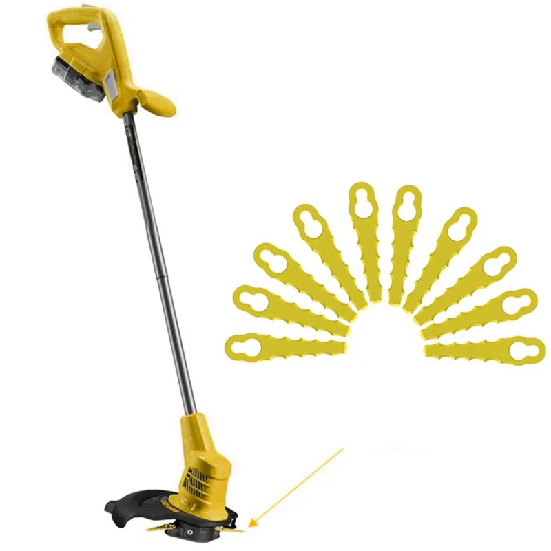 20 Pieces Lawn Mower Replacement Plastic Lawn Mower Blades Plastic Lawn Mower Blades for Many Occasions