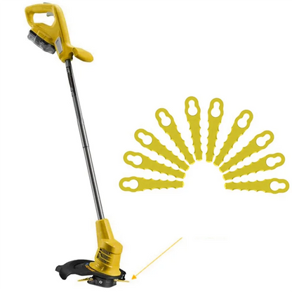 20 Pieces Lawn Mower Replacement Plastic Lawn Mower Blades Plastic Lawn Mower Blades for Many Occasions