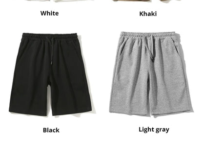 Summer Men Shorts.Drawstring Waist Gym Fitness Sweat Short.Straight Loose Workout Joggers