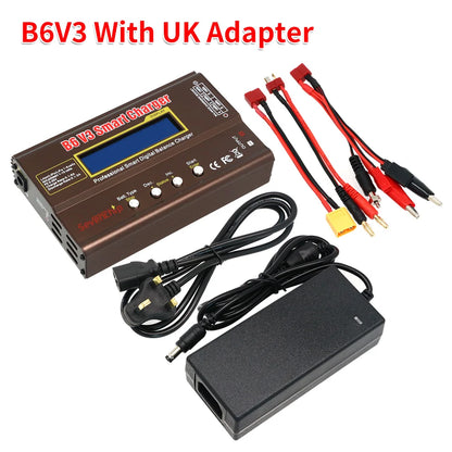 iMAX B6 V3 80W 6A Battery Charger LiHv Lipo NiMh Li-ion Ni-Cd Digital RC Charger Lipro Balance Charger Discharger 12V 5A Adapter