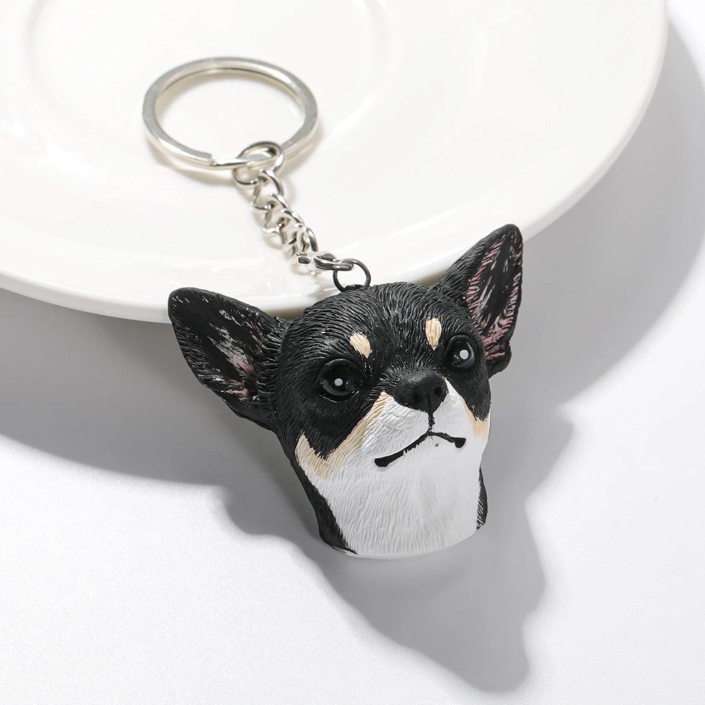Custom Dog Head Ornament Personalized Cartoon Portrait Pet Keychain Customized Pet Gift Pet Mini Sculpture Pet Lover Gift Ideas