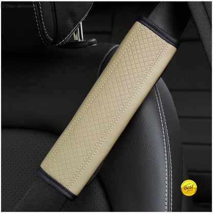 Car accessories seat belt PU Leather Safety Belt Shoulder Cover Breathable Protection Seat Belt Padding Pad Auto Interior Access