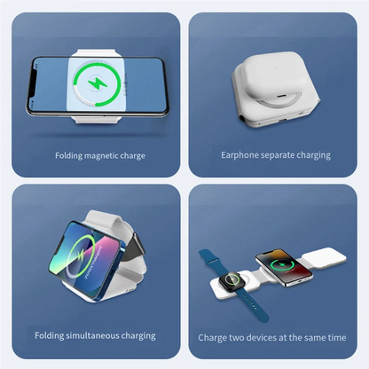 Especial 15W 10-In-1 Fast Charging Dock Station Wireless Charger For Iphone 14 13 12 Pro Max 8 7 Fast Charging Dock Station Whit