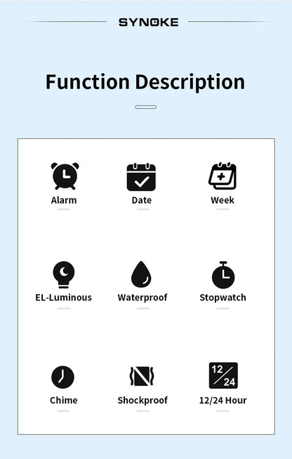 Kids Watch,Boys Watch for 3-15 Year Old Boys,Digital Sport Outdoor Multifunctional 50 M Waterproof Alarm Watch for Children