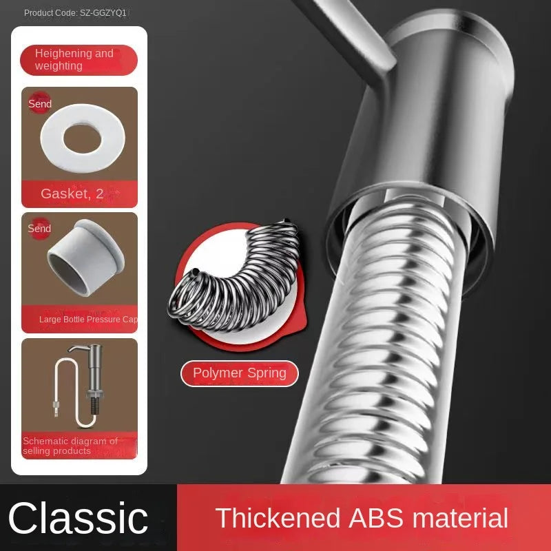 Kitchen sink soap dispenser sink detergent press household washing basin soap extension tube detergent pressurizer