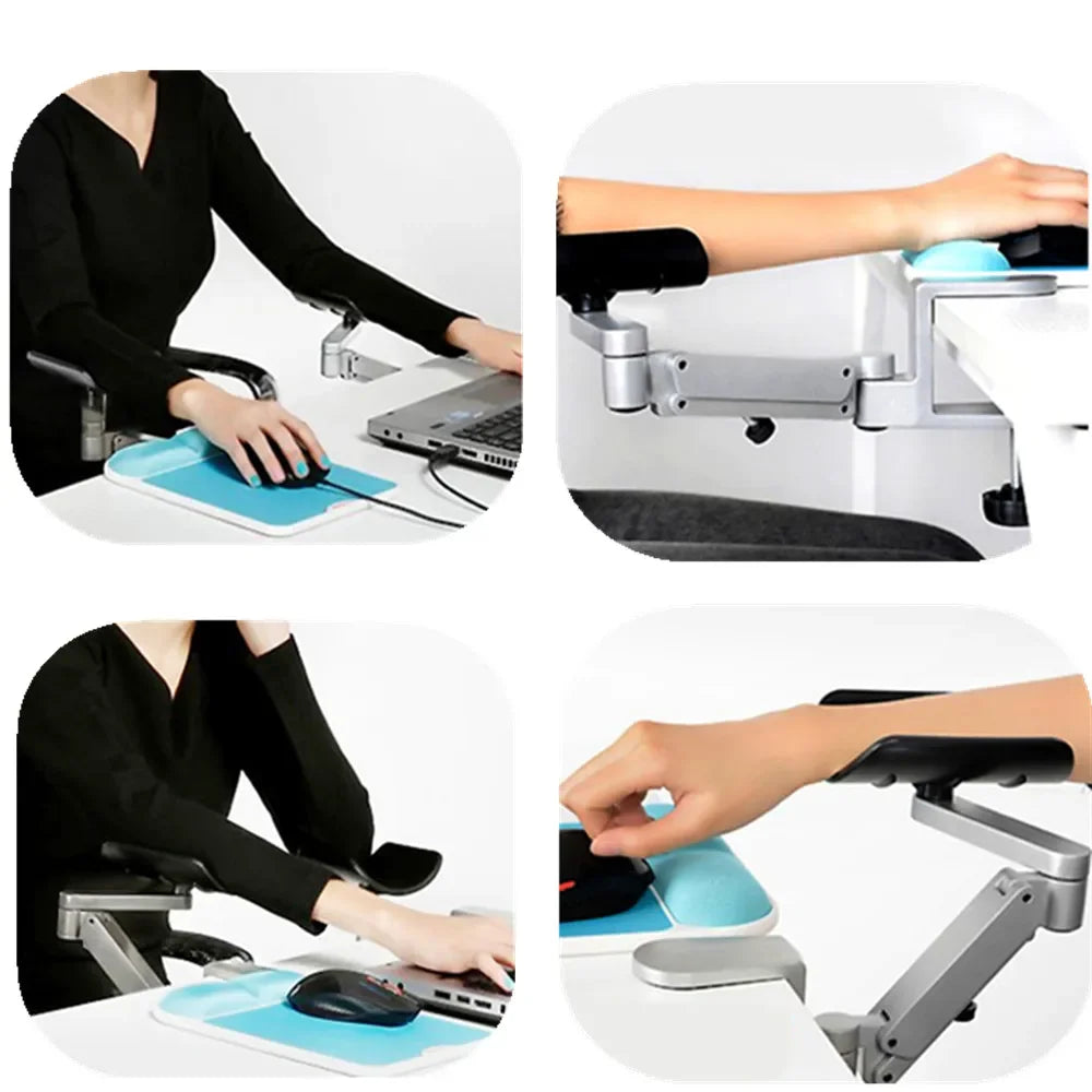 Ergonomic Computer Satisfy Metal Arm Support Adjustable Hand Drag Wrist Support Computer mouse pad hand computer bracket console