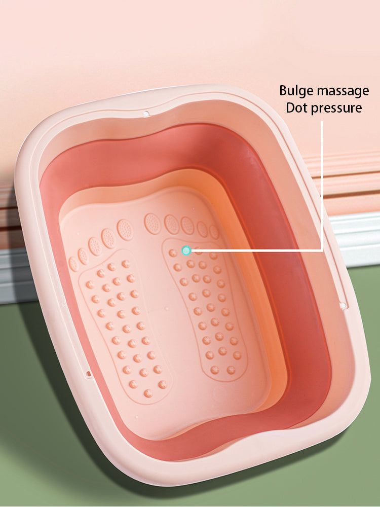 Foldable Footbath Massage Bucket Soaking Bucket Folding Basin Spa Foot Bath Bucket Household Sauna Bathtub Pedicure Bath Bathtub