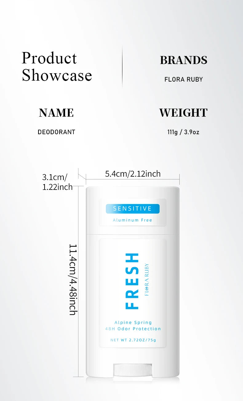 Deodorant Contains Naturally Derived Ingredients, 72 Hour Odor Control | Deodorant for Women Men, Aluminum Free, Coconut Oil 75g