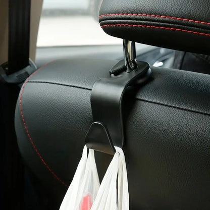 4PCS Car Seat Headrest Hooks Universal Auto Back Seat Organizer Hanger Storage Holder for Bags Purse Handbag