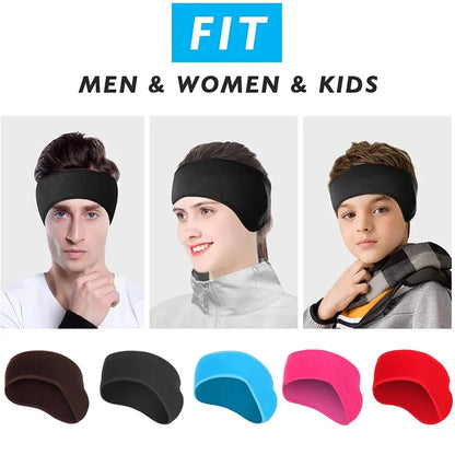 1Pcs Fleece Ear Warmer Muff Winter Headband Ear Muffs Headband for Men Women Running Skiing Outdoor Sports Supplies