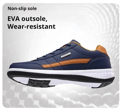 Men's Sneakers Sports Casual Shoes Leather Outdoor Men Walking Shoe Four Seasons Soft Bottom