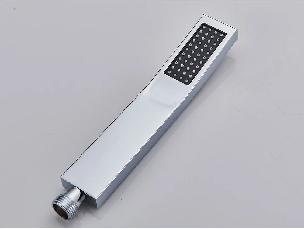 Brass Hand Held Shower Head Black Golden Handshower Head 100% Copper Head Faucet Accessory Single Function Shower Head