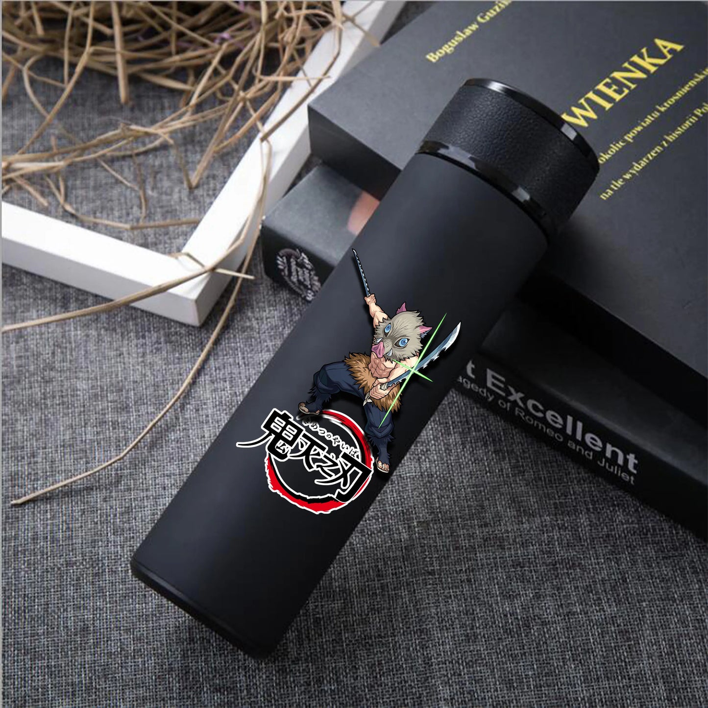 Anime Demon Slayer Kimetsu Vacuum Cup 304 Stainless Steel Thermos Vacuum Flask Water Bottle Gift