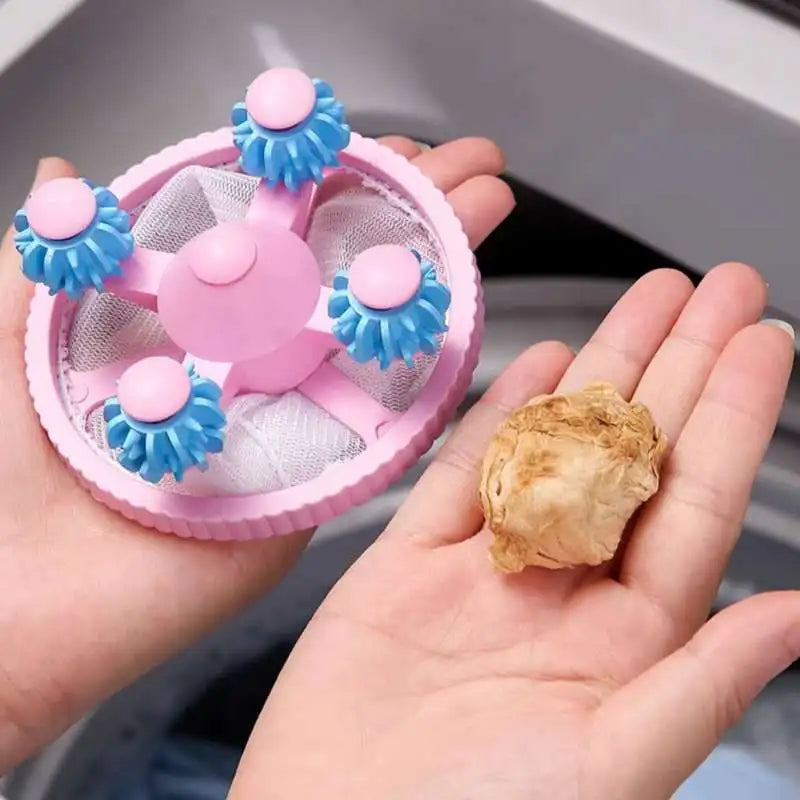 Washing Machine Filter Bag Reusable Net Laundry Ball Floating Lint Hair Catcher Pet Hair Remove Dirt Collection Dedusting Roller