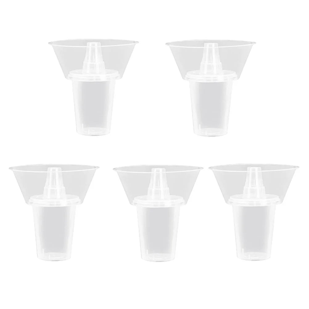 5 Sets Food Snacks Drink Cup Clear Coffee Mug Plastic Holding Trays Outdoor Containers