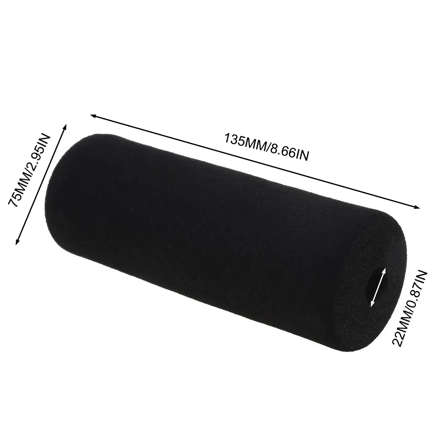 1pc Ab Training Foam Roller Exercise Gym Equipment Roller Pad Sponge Cover Sit-up Board Hook Foot Foam Fitness Pad Replacement