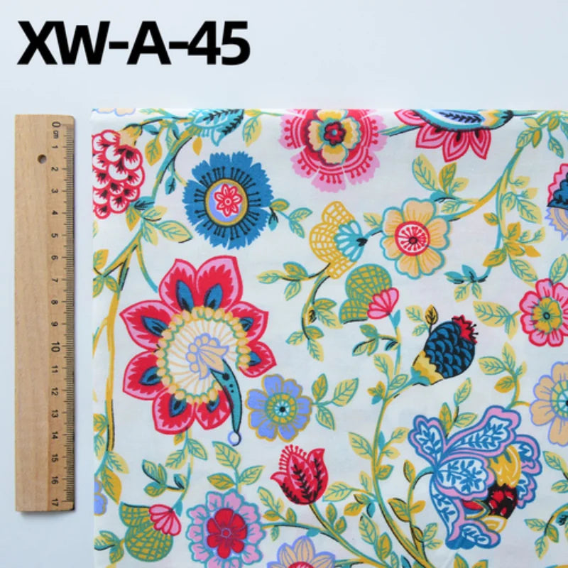 Fabric cotton handmade diy bedding flowers garden flowers pure cotton printing fabric twill cotton fabric sewing