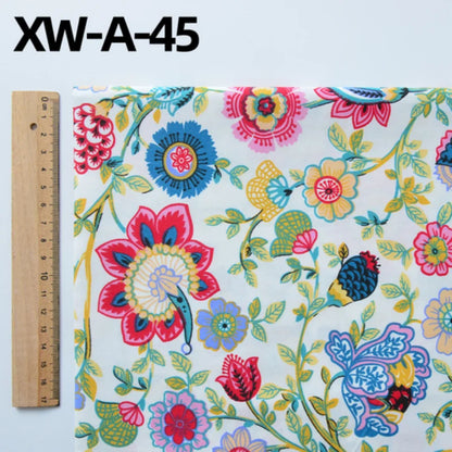 Fabric cotton handmade diy bedding flowers garden flowers pure cotton printing fabric twill cotton fabric sewing