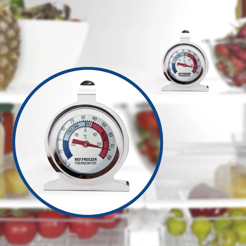 Refrigerator Thermometer -30~30°C -20~80°F Classic Fridge Large Dial Gauge Mini Thermo Meters for Freezer Cooler