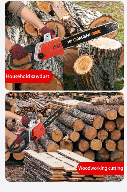 Handheld Electric Chain Saw Felling Saw Home Electric Chain Saw Mini Chain Saw Tree Saw Powerful Electric Saw 16 inch 12 inch