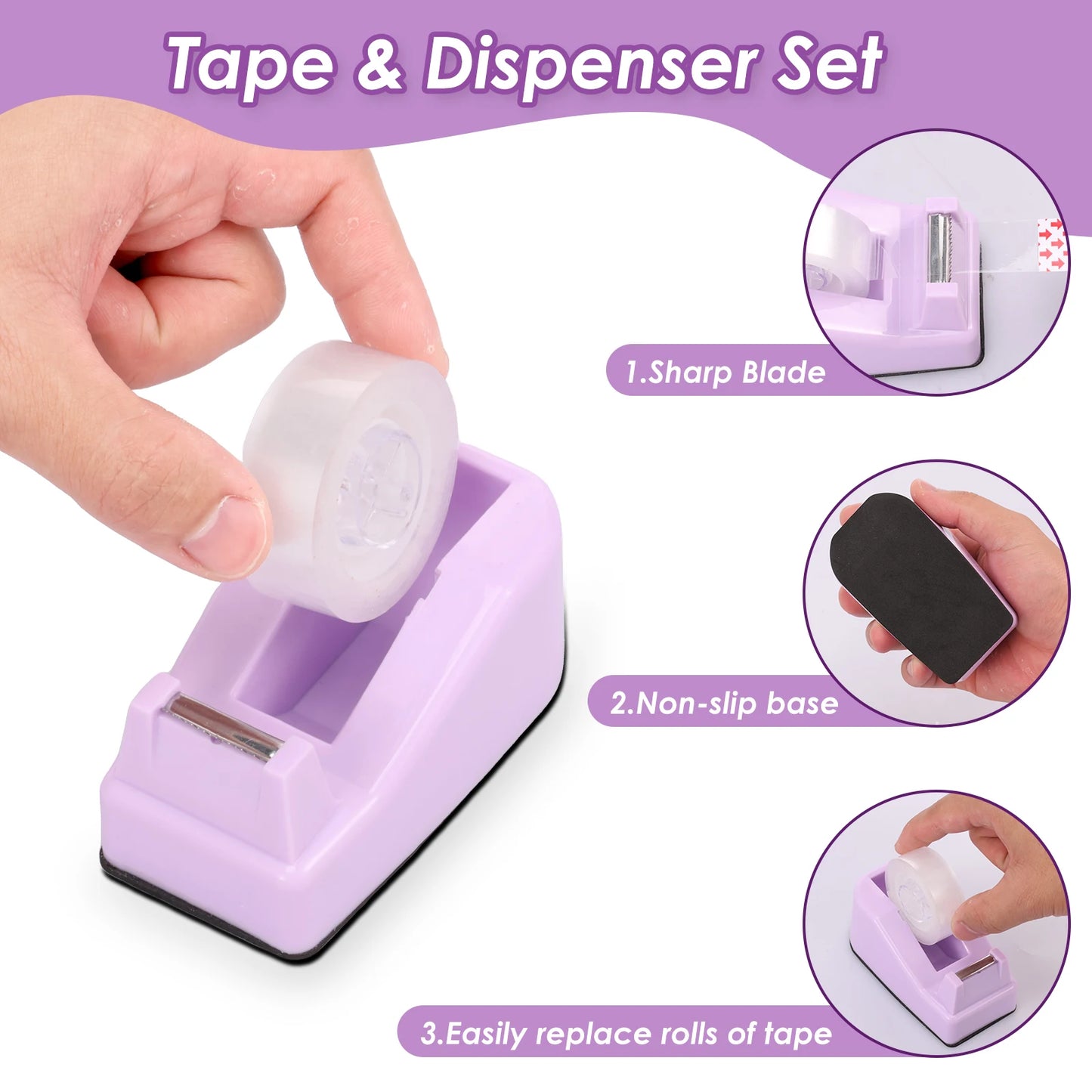 Desk Organizers Accessories Office Supplies with Stapler, Staple Remover, Clips, Scissor, Rule back-to-school Students Supplies