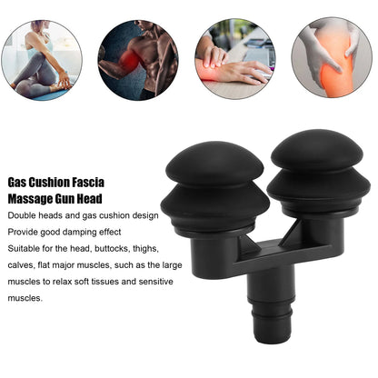 Gas Cushion Muscle Massage Head 18mm Muscle Massage Gun Head Silicone Gas Cushion Fascia Massager Replacement Head for Head Legs