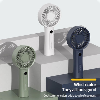 Portable Handheld Fan, Fan 6 Speed Wind LED Display Personal Mini Travel Fan  Hand Held Fan USB Foldable Electric Fan