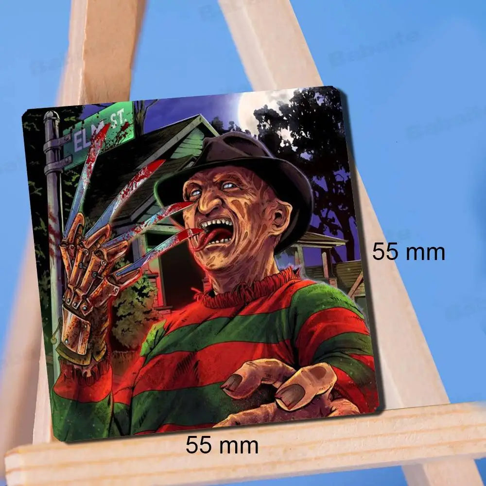 Horror Freddy Krueger Fridge Magnet Photo Personalized For Office Family Kitchen Refrigerator Friends Gift Holiday Decor