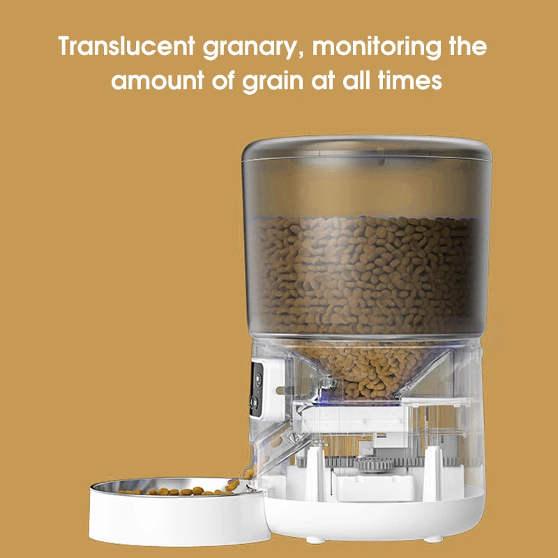 Pet Dog Automatic Feeder 4L Remote APP Timed Quantitative WIFI Intelligent Feeding Machine Cats & Dogs Universal Dog Accessories