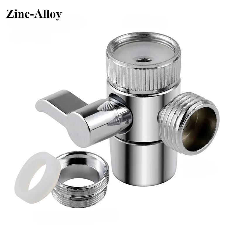 Universal Faucet Adapter Splitter Diverter Valve Water Tap Connector for Kitchen Sink Shower Bathroom Toilet Accessories